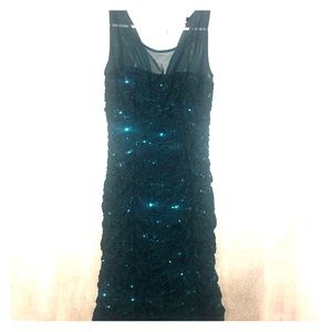 dark teal homecoming dress